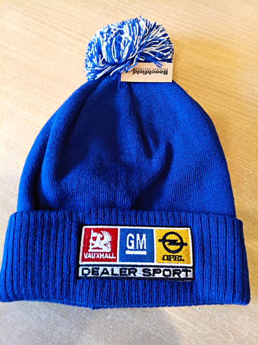 Beechfield blue bobble hat - ,
